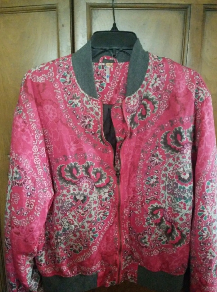 Free people beautiful bomber jacket.